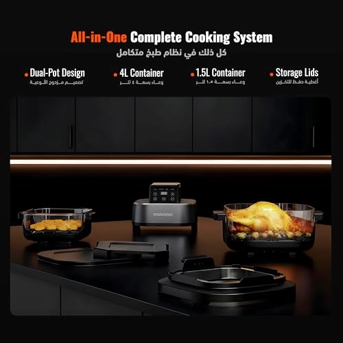 4 in 1 Dual Pot Air Fryer PDAF532T