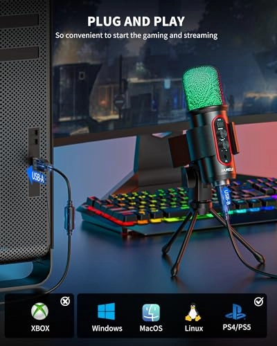 M02233 USB+3.5mm-Mini-Jack Microphone