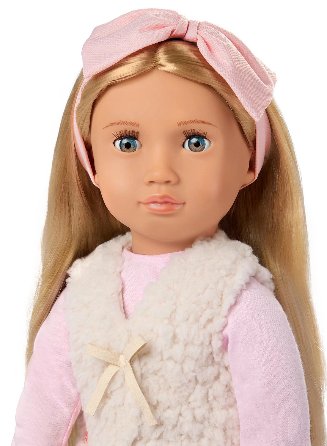 Emmie Doll - 18-inch Glam Fur Vest Ages 3+