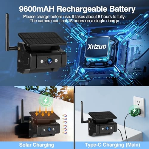 Magnetic Solar WiFi Hitch Camera - Night Vision Wireless 1080P