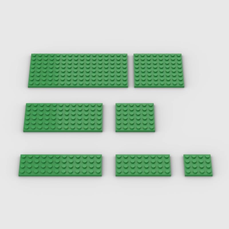 YUJHITP Classic Building Plate Assortment Pack - 50pcs