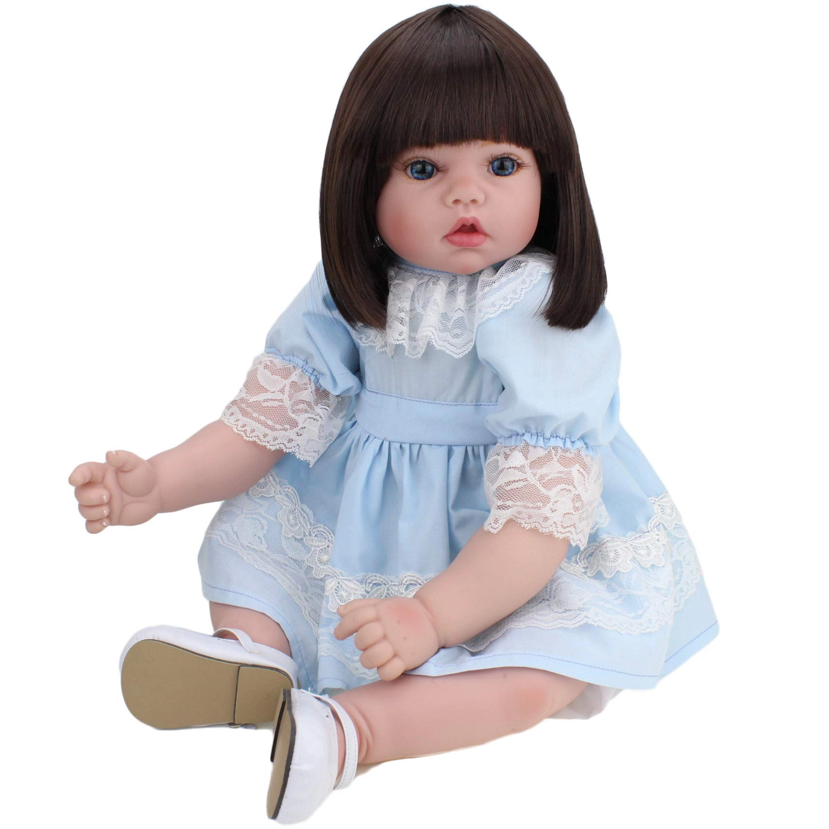 Rebirth Baby Doll - 20 Inch Vinyl Cotton Body Blue Eyes