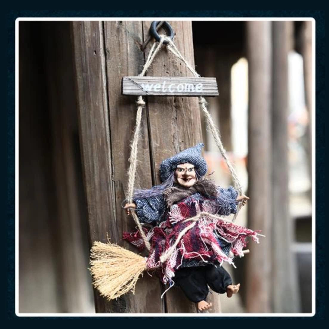 Halloween Hanging Decoration - Witch 1PC 20*30*19*10cm.