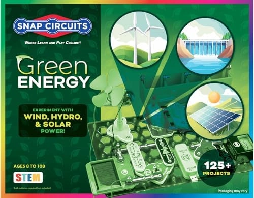Elenco Electronics Green Energy Electronics Exploration Kit - 8 years+ 45 pieces