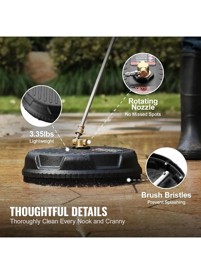 Pressure Washer Surface Cleaner - 15 Inch 4000 PSI 2.9 gallons per minute