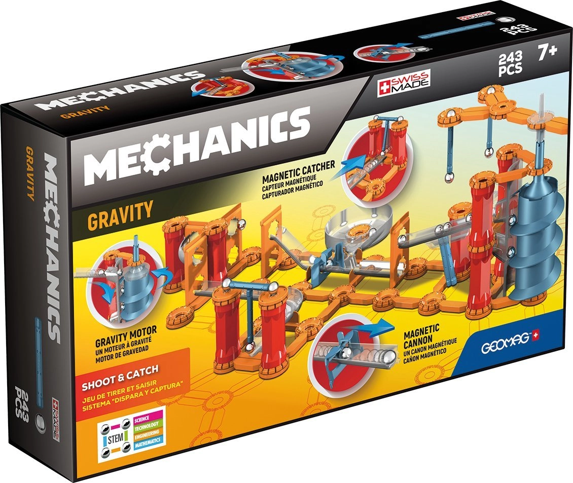 Geomagworld Mechanics Gravity Shoot and Catch Science - 243 pieces