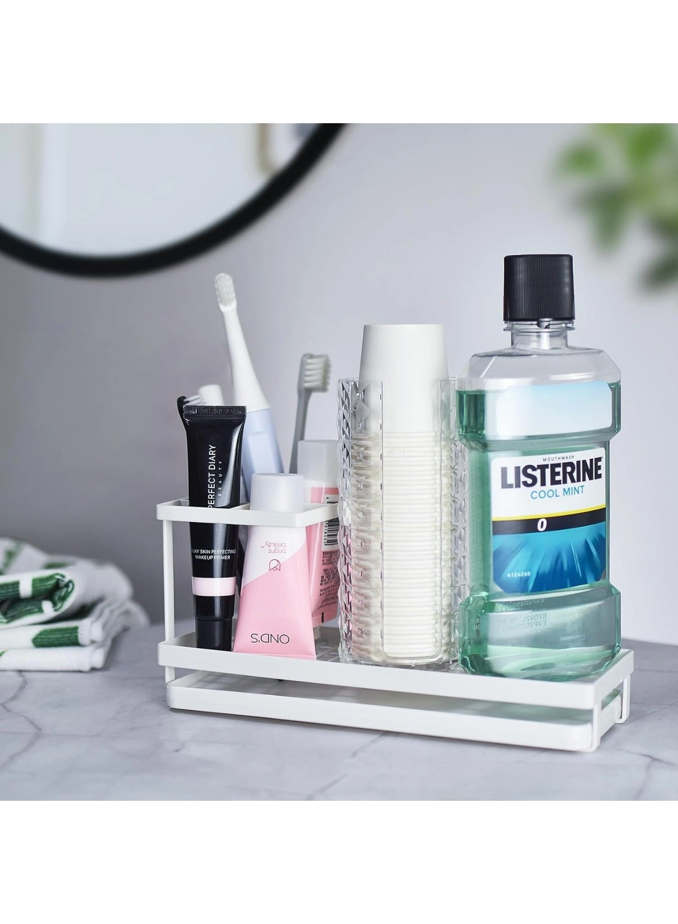Toothbrush Holder - 4 Slots Bathroom Countertop