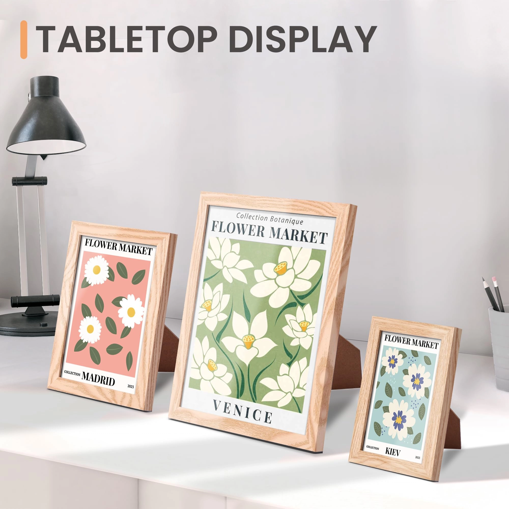 10 Pack Picture Frames - 8x10, 5x7, 4x6