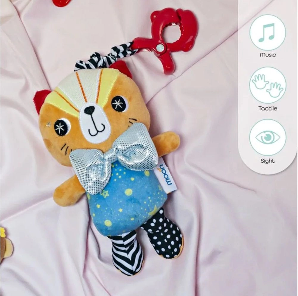 Soft Rattle Plush Toy - 3 to 24 Months fabric