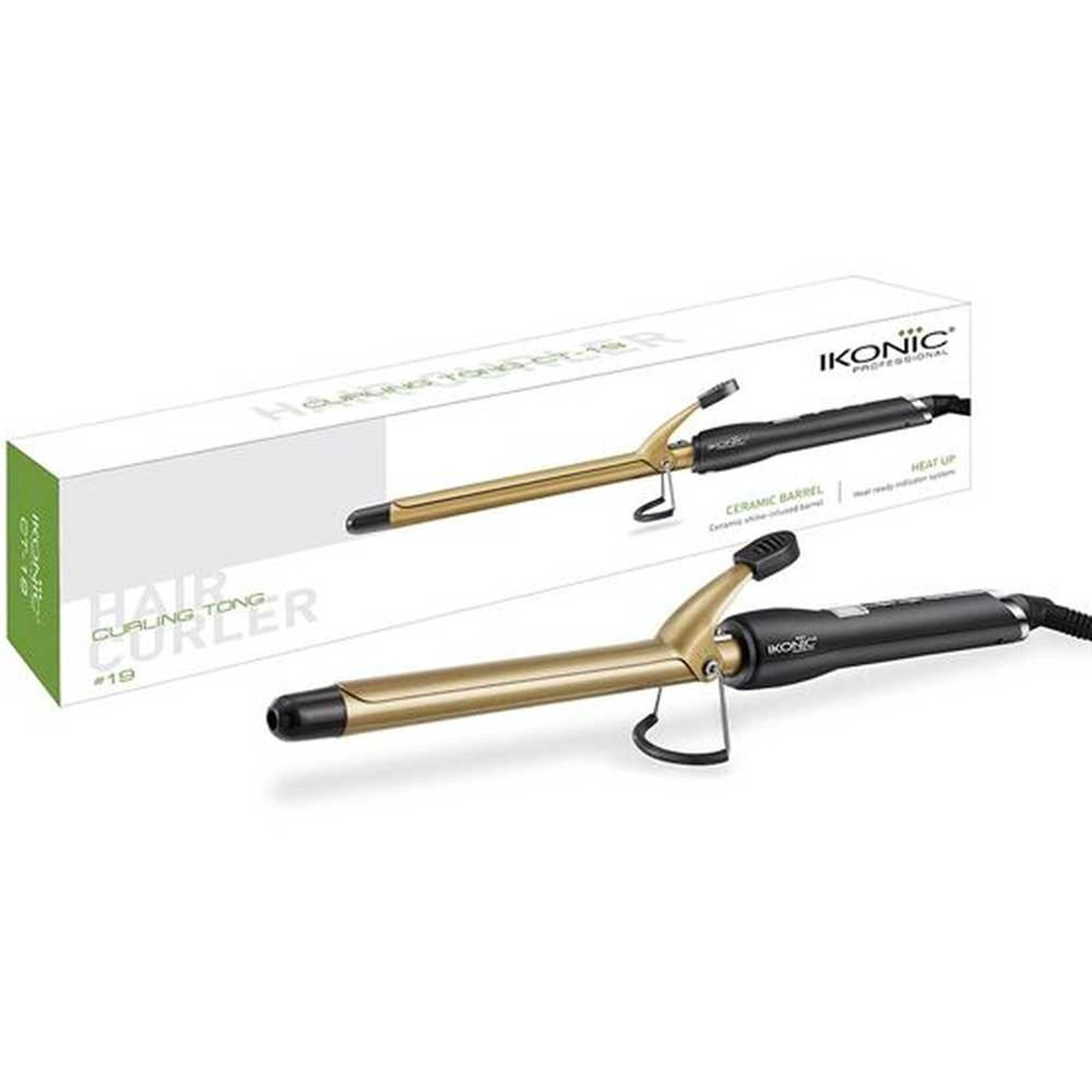 CT-19MM - Hair Curler Black/Silver