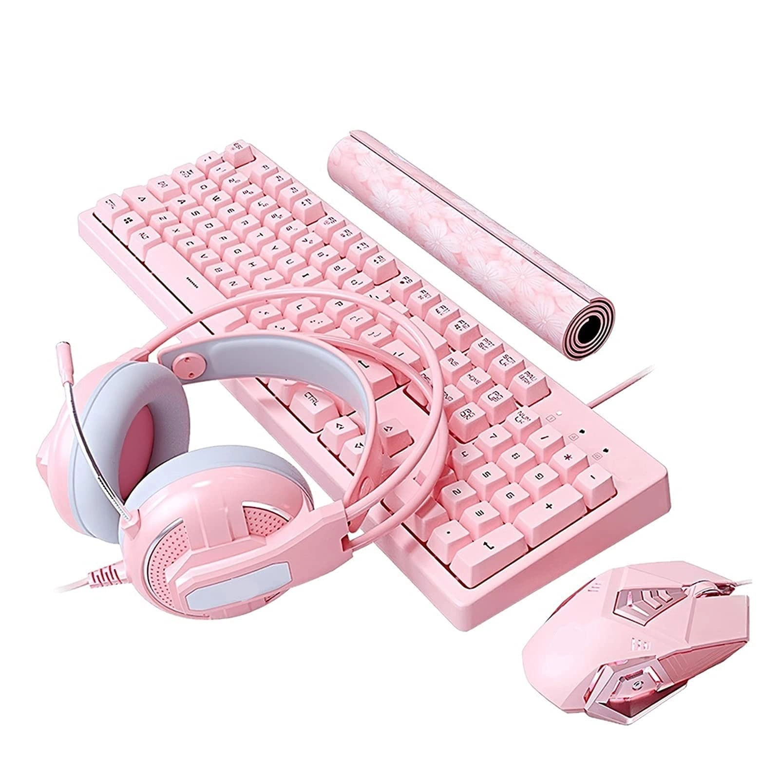 NEWNAN K616 + Gaming Mouse + Gaming Headset + Gaming Mouse Pad - Usb