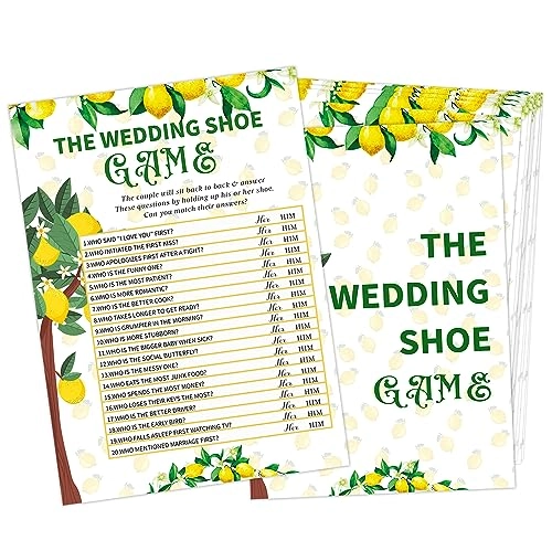 Wedding Shoe Game - 30 Cards