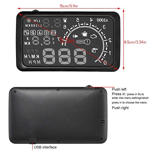 HUD Head up Display - OBDII Universal Over Speed Alarm