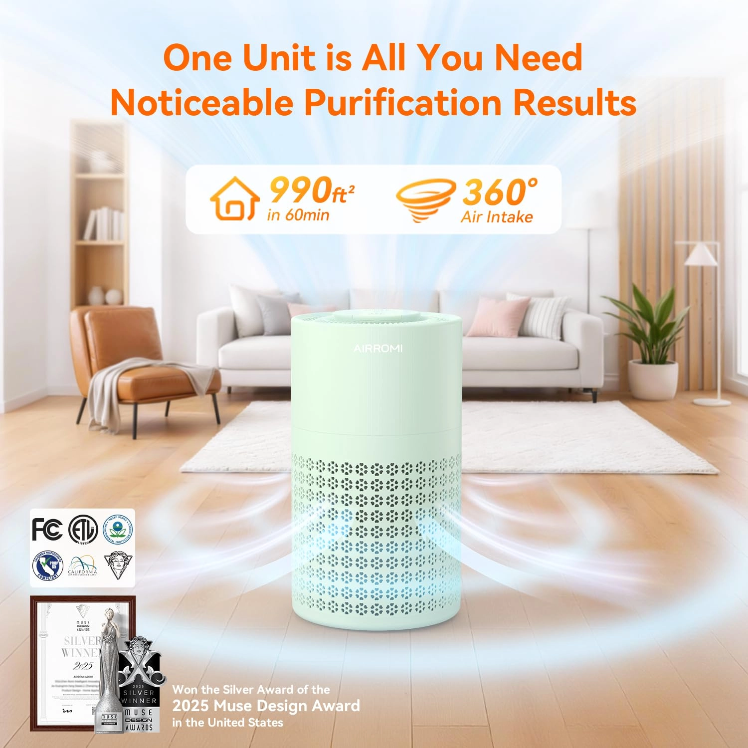 A2001 - Beige HEPA 3in1 Filter