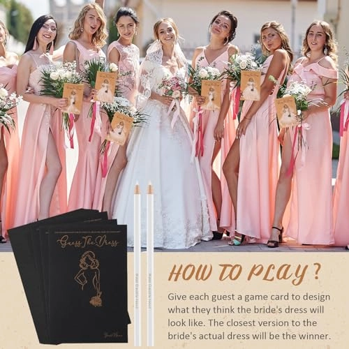 Guess The Dress Bridal Shower Games - 30 pieces