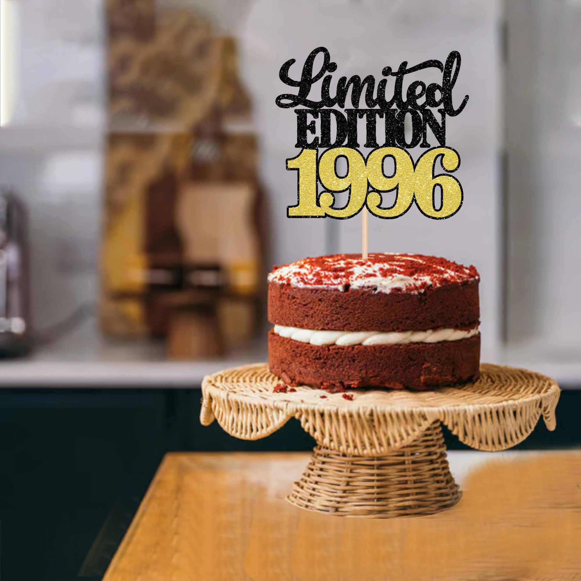 Limited Edition 1996 Cake Topper - 1 Pack Anniversary Birthday