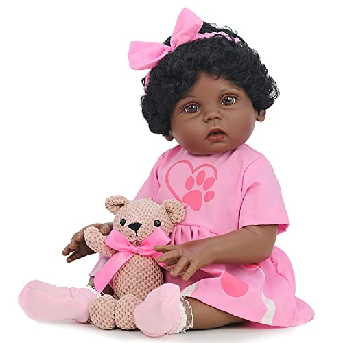 Reborn Baby Doll - 22 Inch Vinyl Brown Eyes