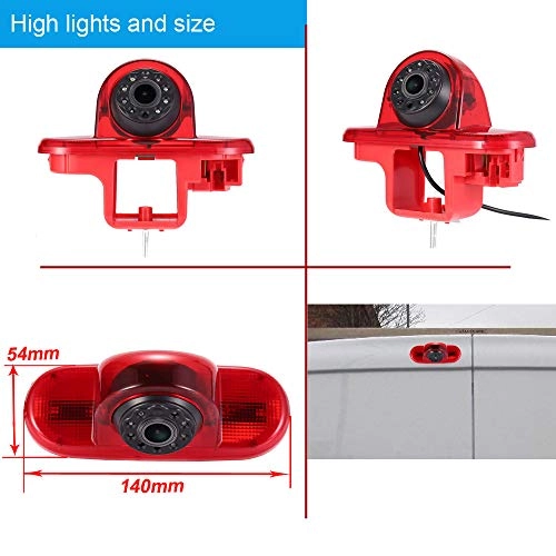 Brake Light Reversing Camera + Rear View Mirror Monitor - Night vision 628 x 586 pixels