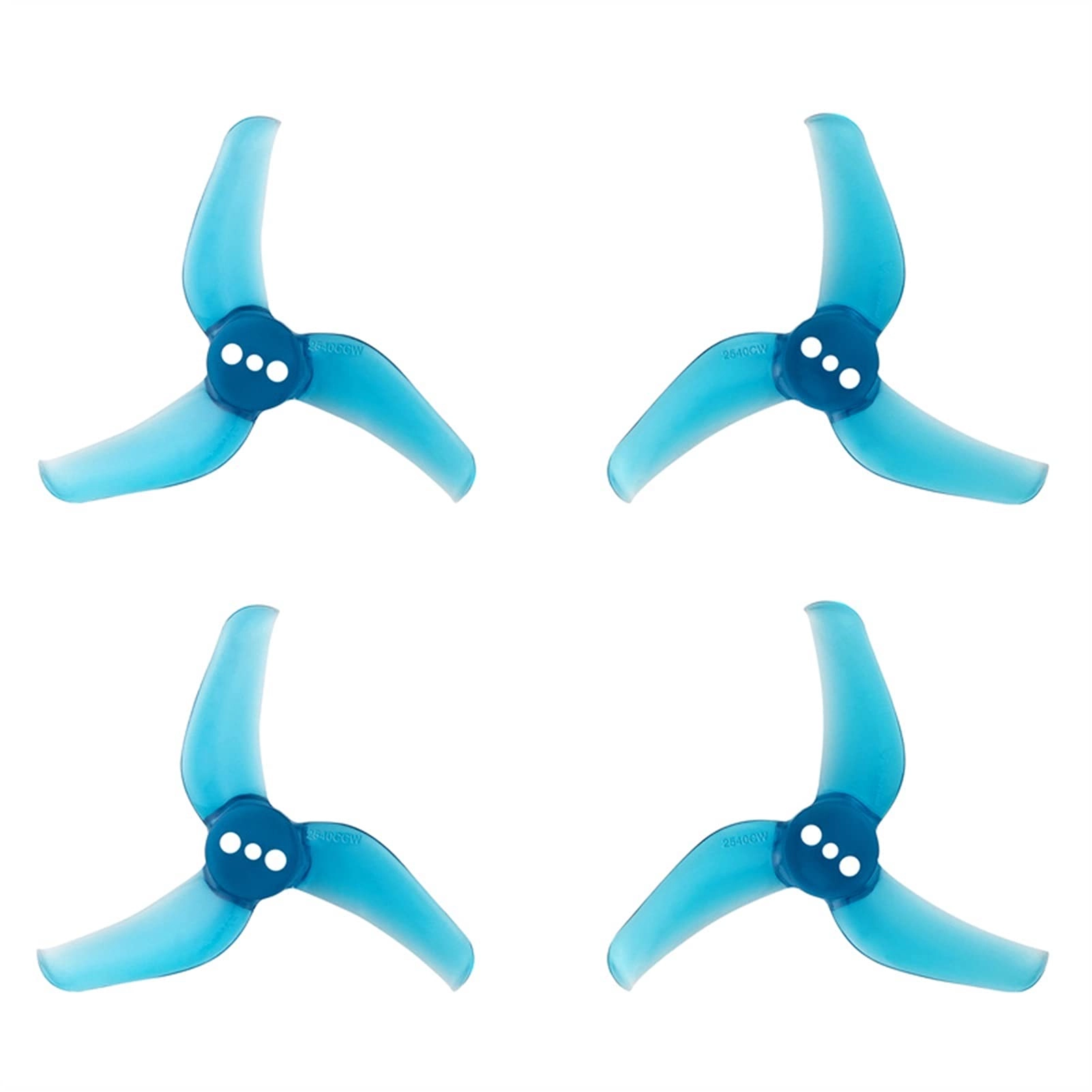 3-Blade PC Propeller - 4Pairs 2.5" 5mm Hub ID