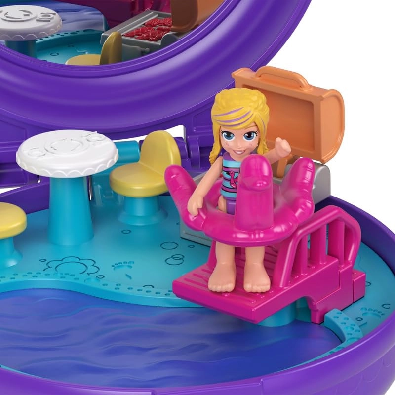 Polly Pocket Compact - Pool Clip and Comb Multicolor Ages 3+