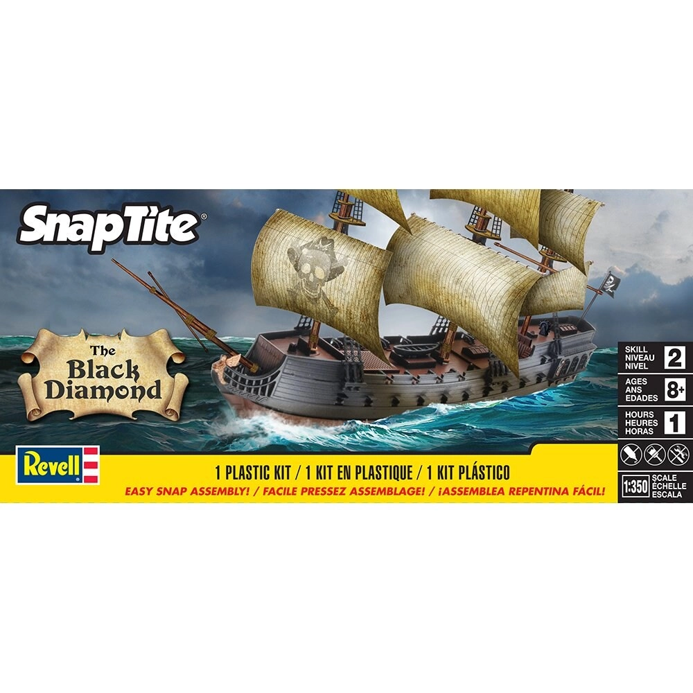 SnapTite The Black Diamond Pirate Ship Model Kit