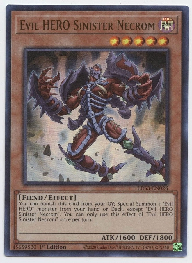 Yu-Gi-Oh! Evil Hero Sinister Necrom LDS3-EN026