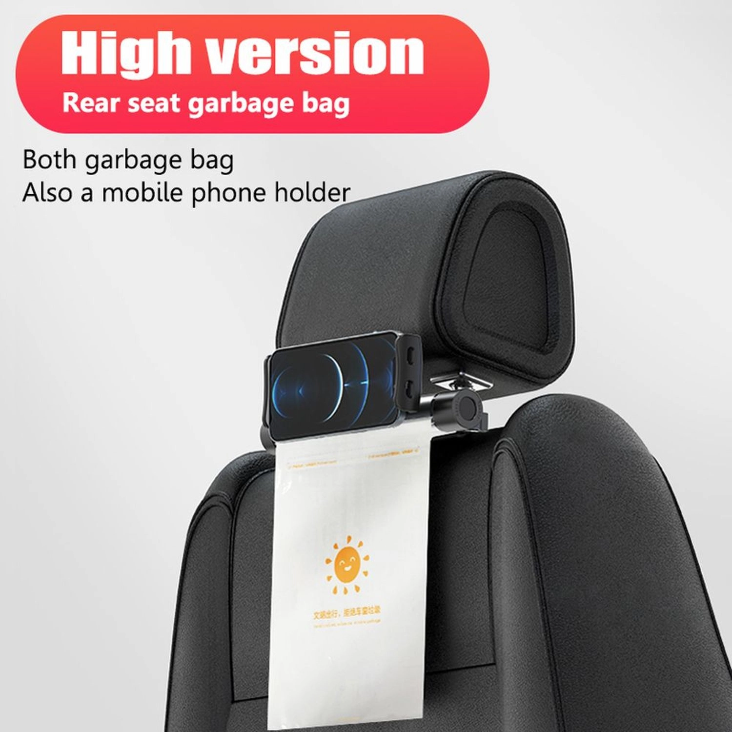 S1 Backseat Holder - Black For Mobile