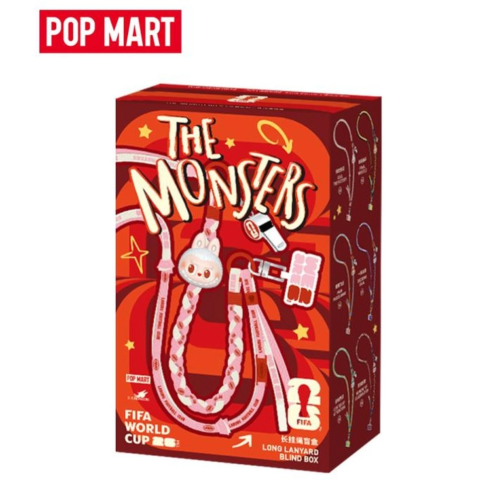 POP MART The Monsters X FIFA Series Long Lanyard Phone Charm - Blind Box Collectible