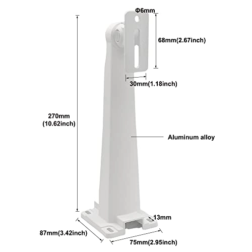 Wall Mounting Loop Bracket - 27cm Wall/Pole Mounted White
