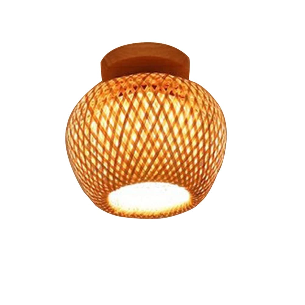 Bamboo Flush Ceiling Light