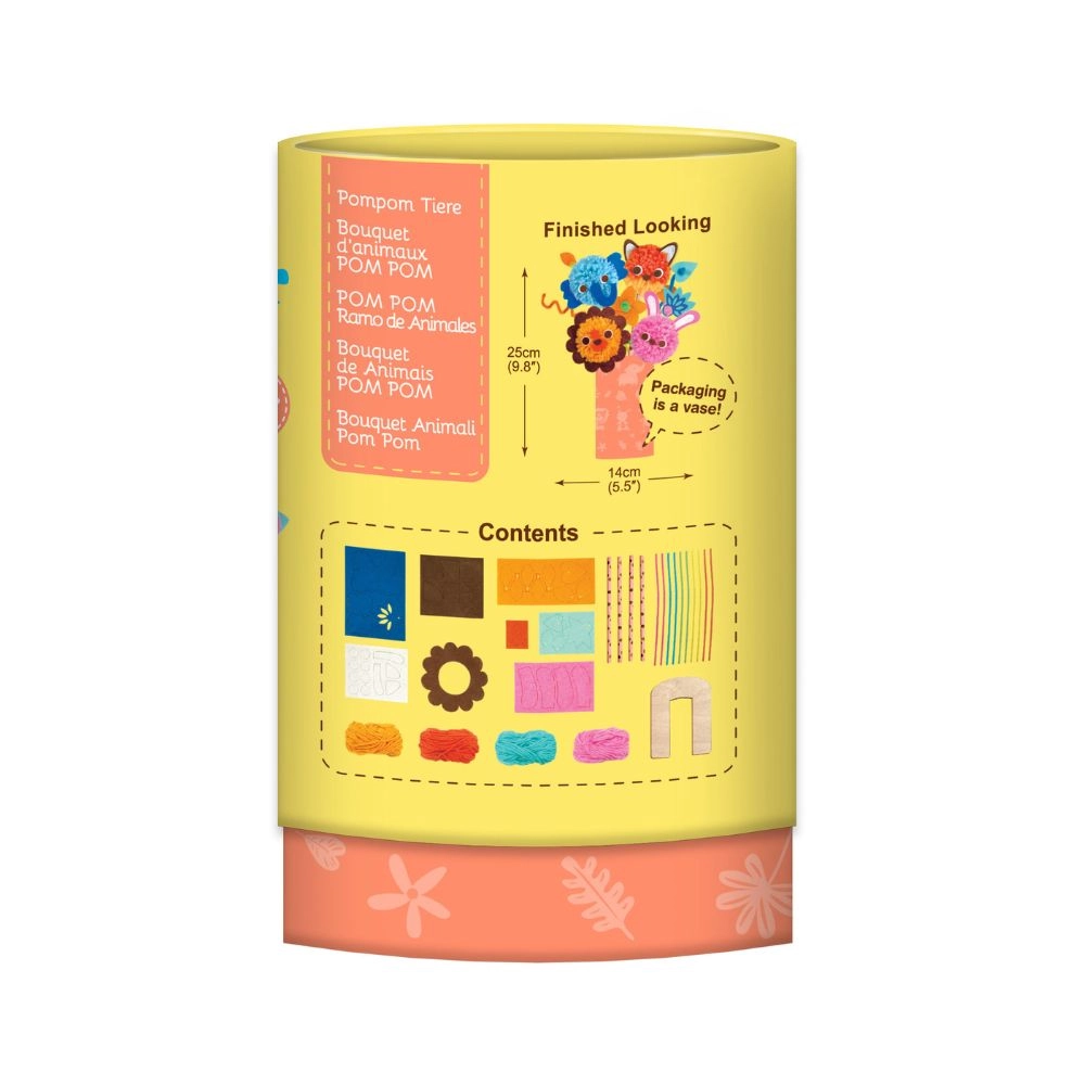 Pom Pom Animal Themed Bouquet Craft Kit