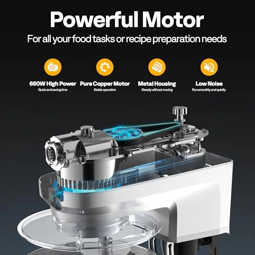 Stand Mixer - 8.5 Quarts 660 watts