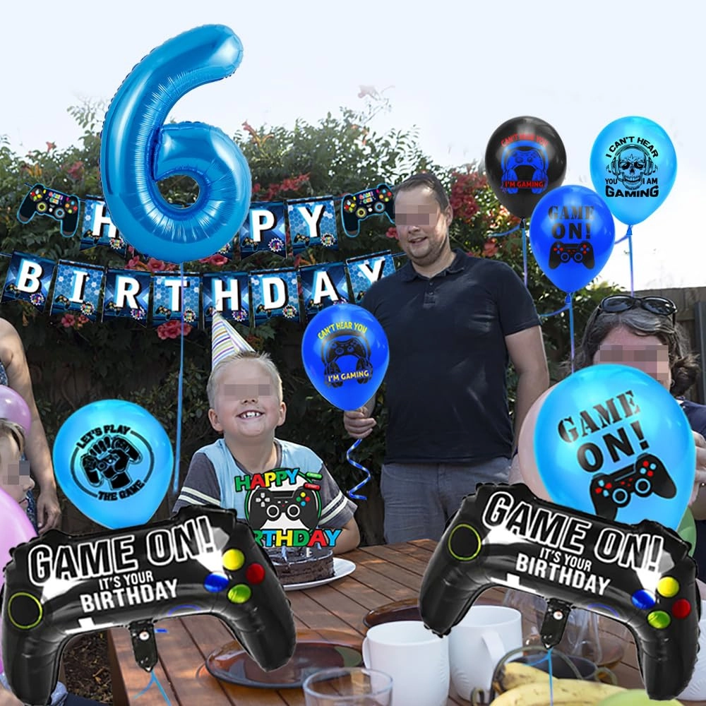 6th Birthday Gamer Decoration Set - 26 pieces Birthday
