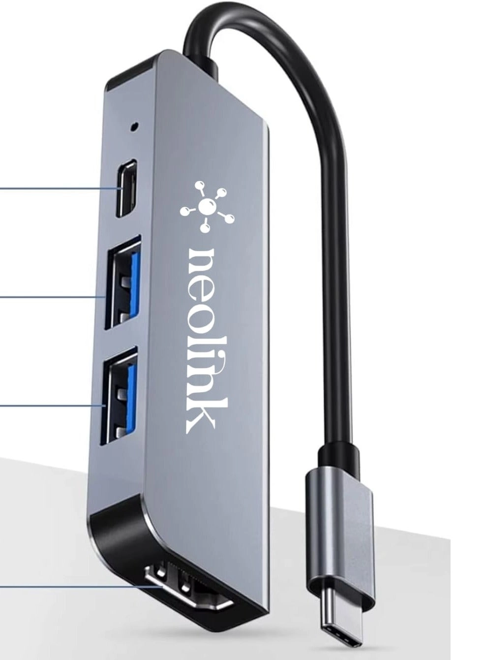 USB C Hub - 100W PD 4K@30Hz