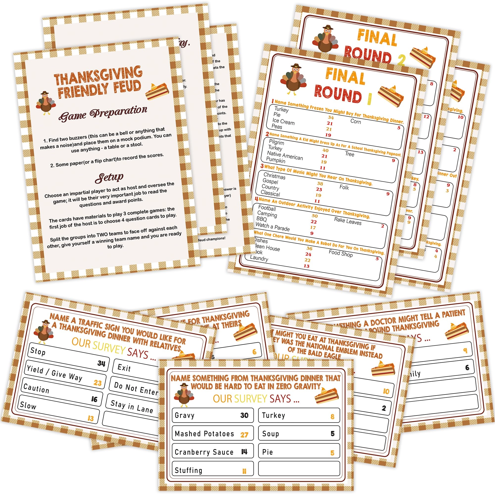 Thanksgiving Feud Games - 15 years and up