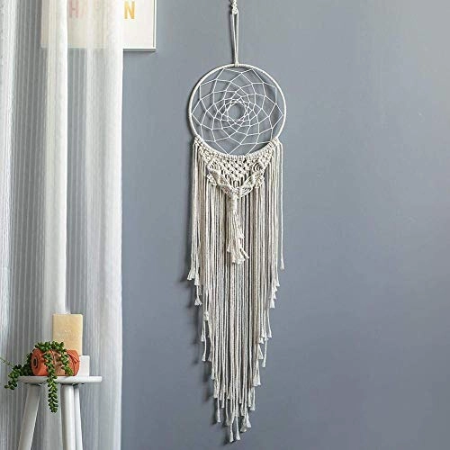 Dreamcatcher - Siderosphere, feathers, lines, wood beads.