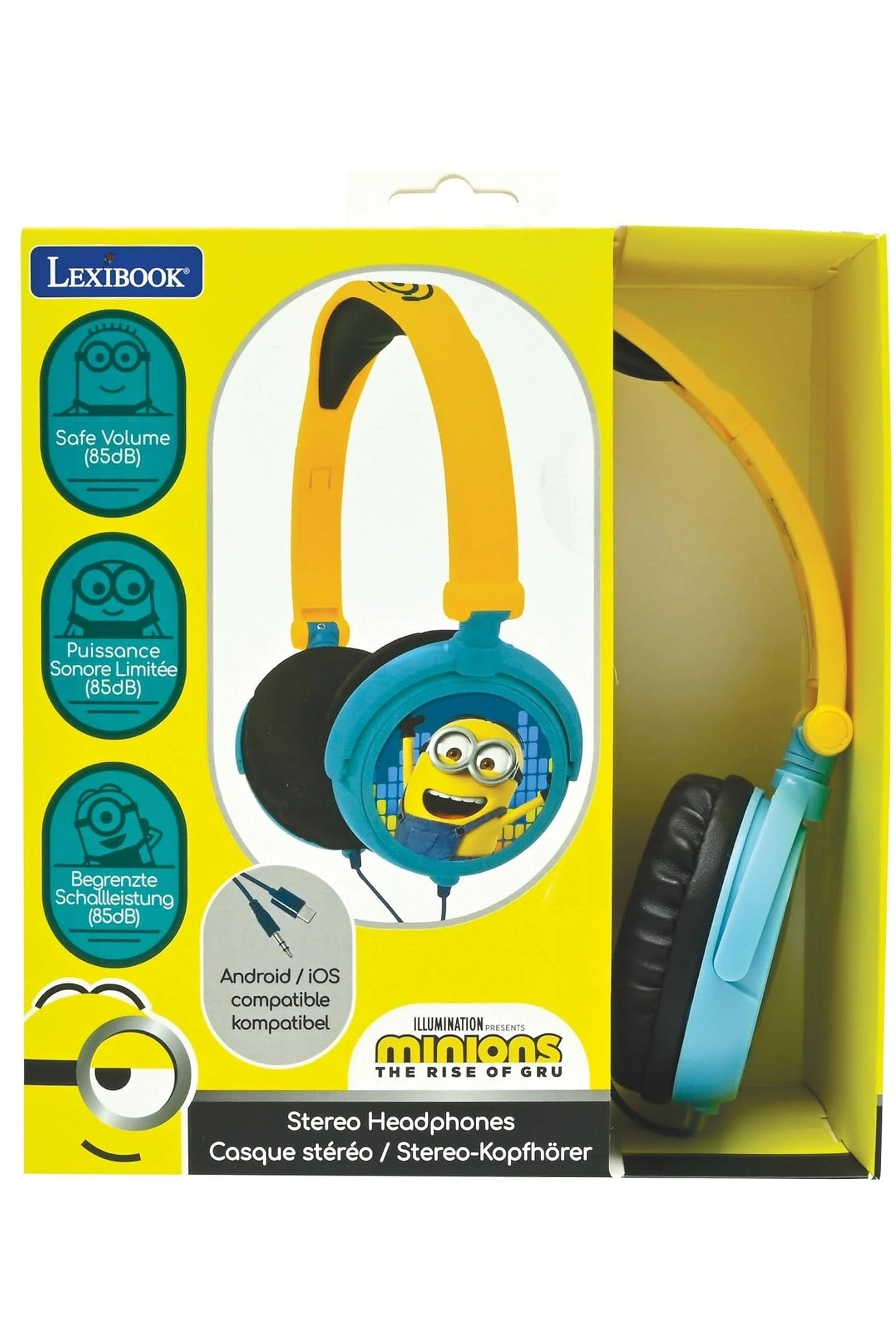 Despicable Me 3 Minions Stereo Headphone - Wired