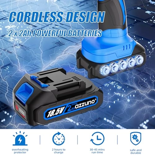 Cordless Car Buffer Polisher - 1580W 5" 6"