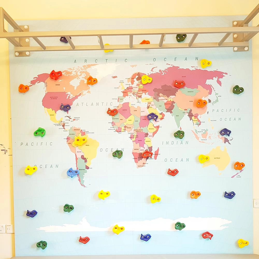 Climbing Wall - Mountain Graphic Monkey Bars 2 Panel