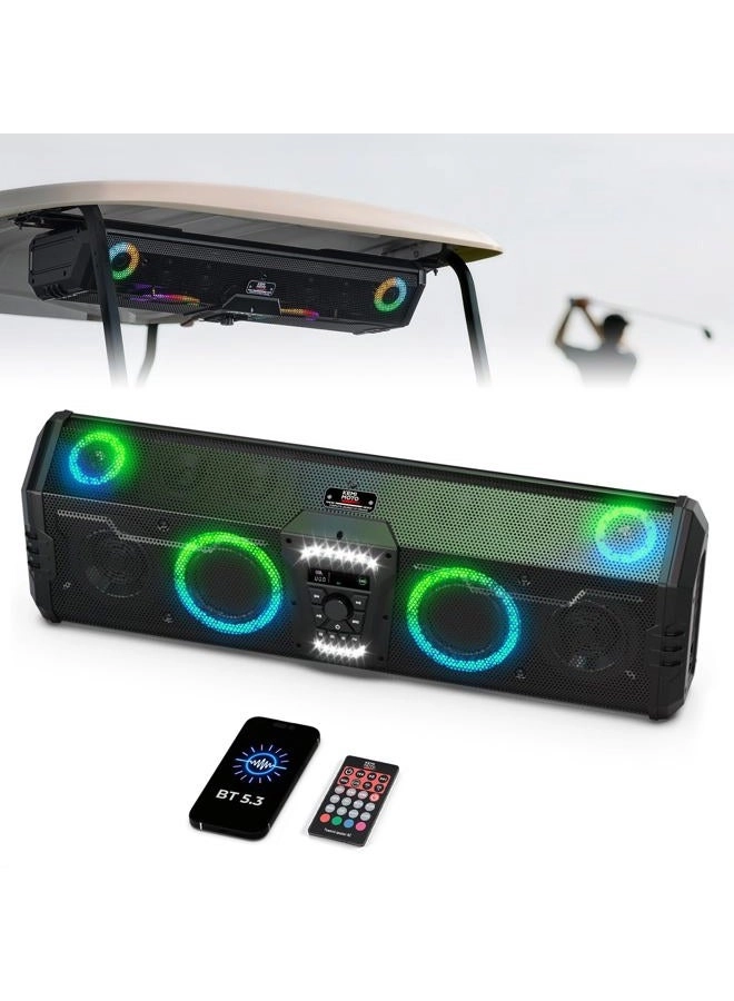 KEMIMOTO Golf Cart Sound Bar - 5.25" 12 speaker