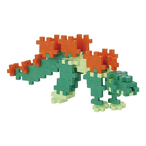 Stegosaurus Dinosaur Tube Building Set - 100 pcs