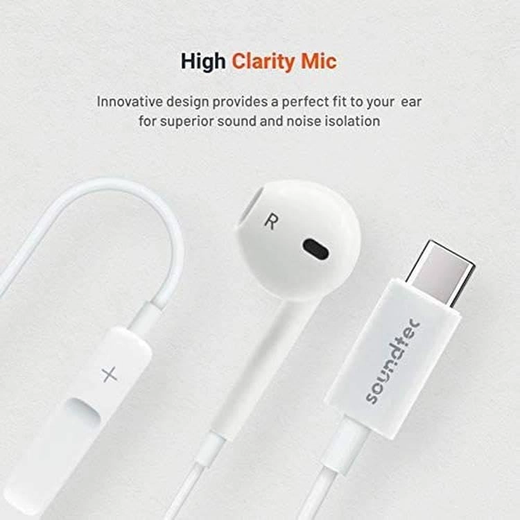 Type-C Mono In-Ear Earphones Wired Earphone
