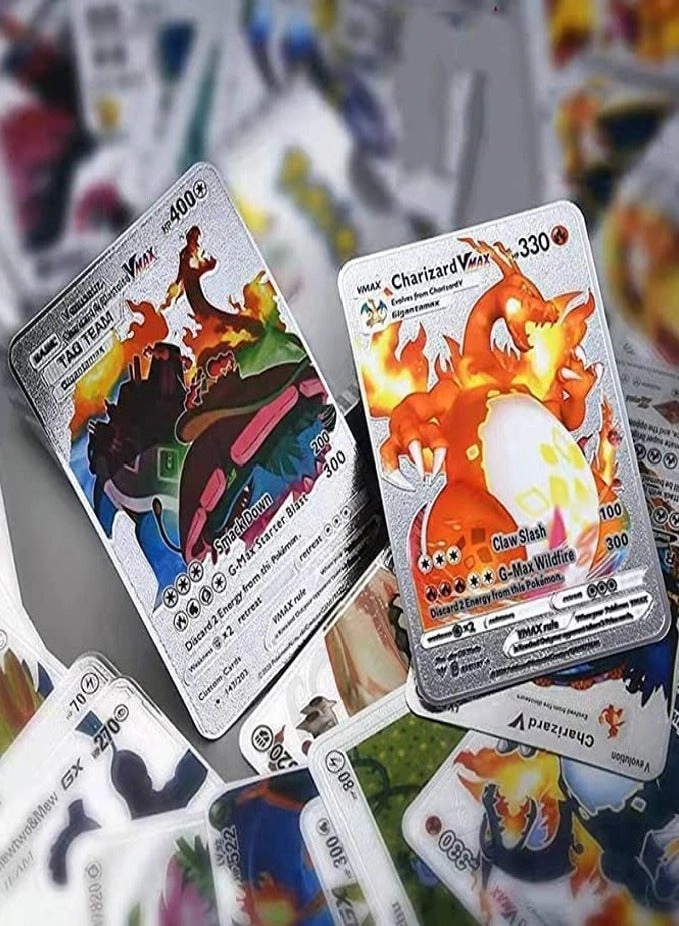 Assorted Cards Deck Box Set - Silver 55pcs