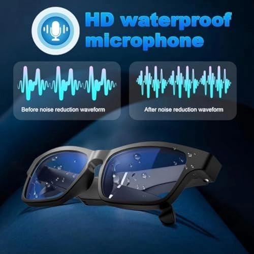 Smart Glasses - Bluetooth 5.0 Built-in Mic Blue Light Filtering