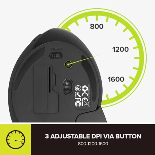 M618GX Ergonomic Vertical Mouse - Wireless