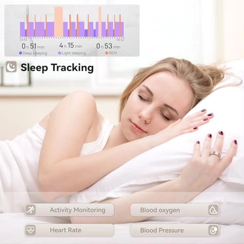 Smart Ring - Sleep Tracker Heart Rate Blood Oxygen