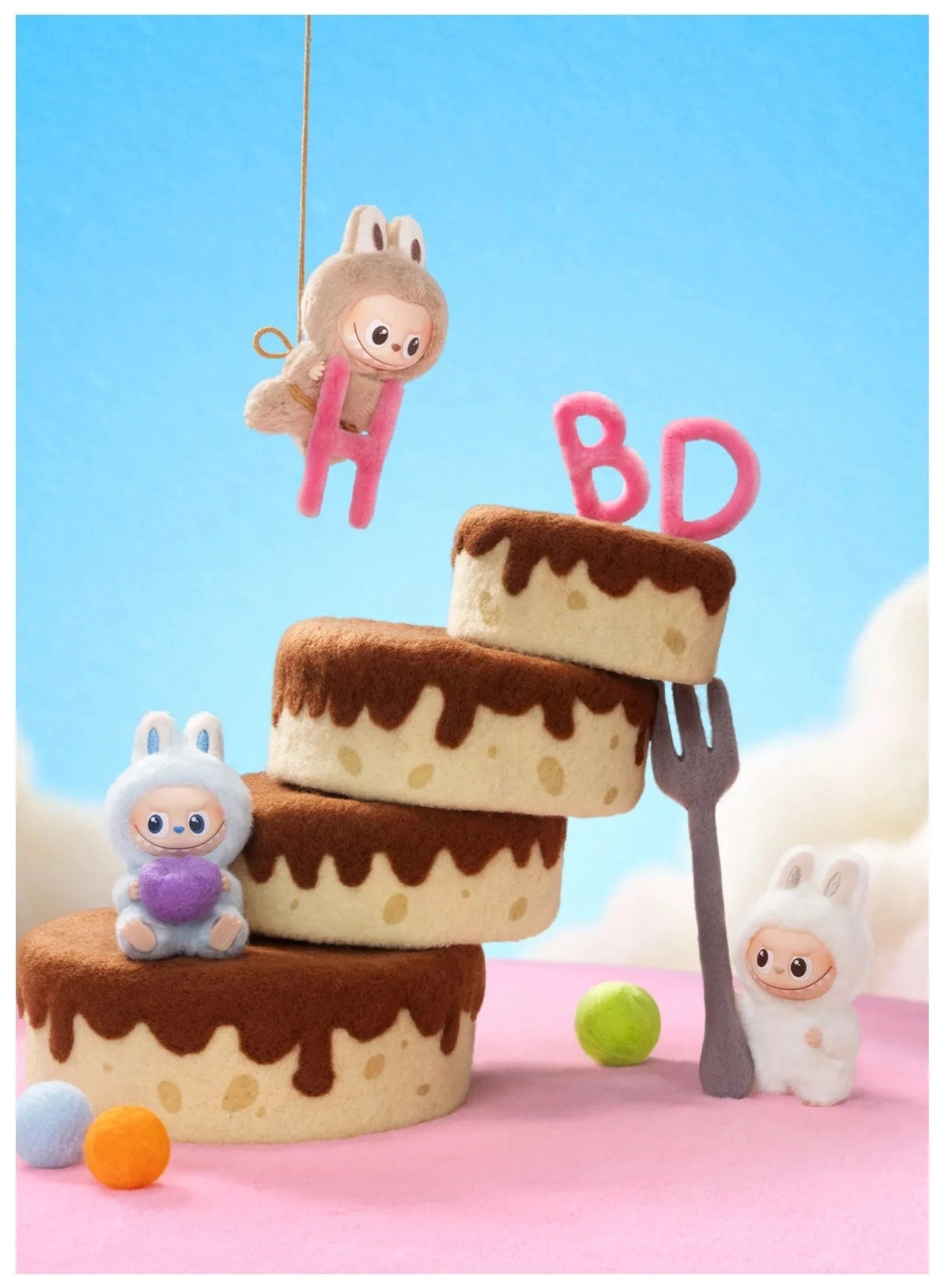 Labubu - The Monsters Pin For Love Vinyl Plush Pendant