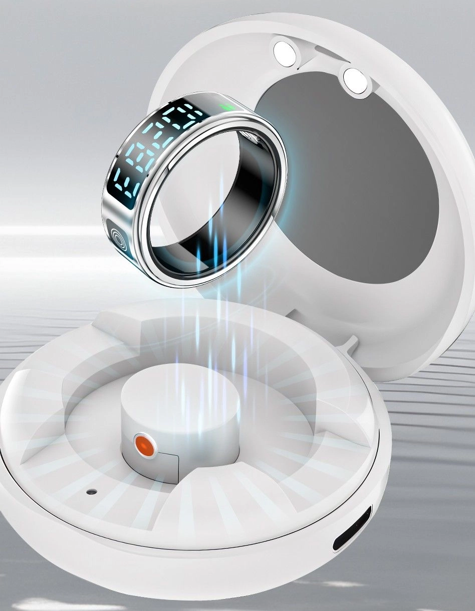 FitSync Smart Ring - 128 Sport Modes IP68 16mAh