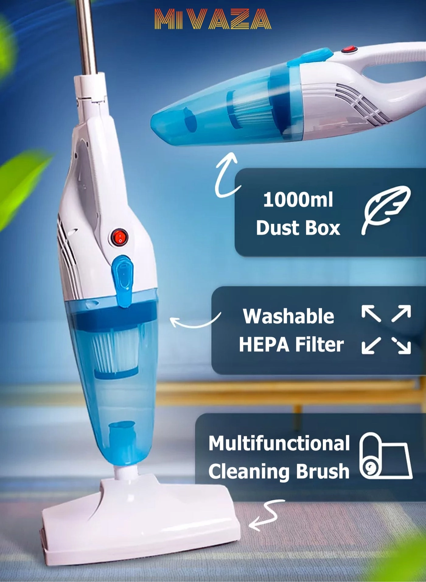 2-in-1 Corded Vacuum Cleaner (MZ40712)