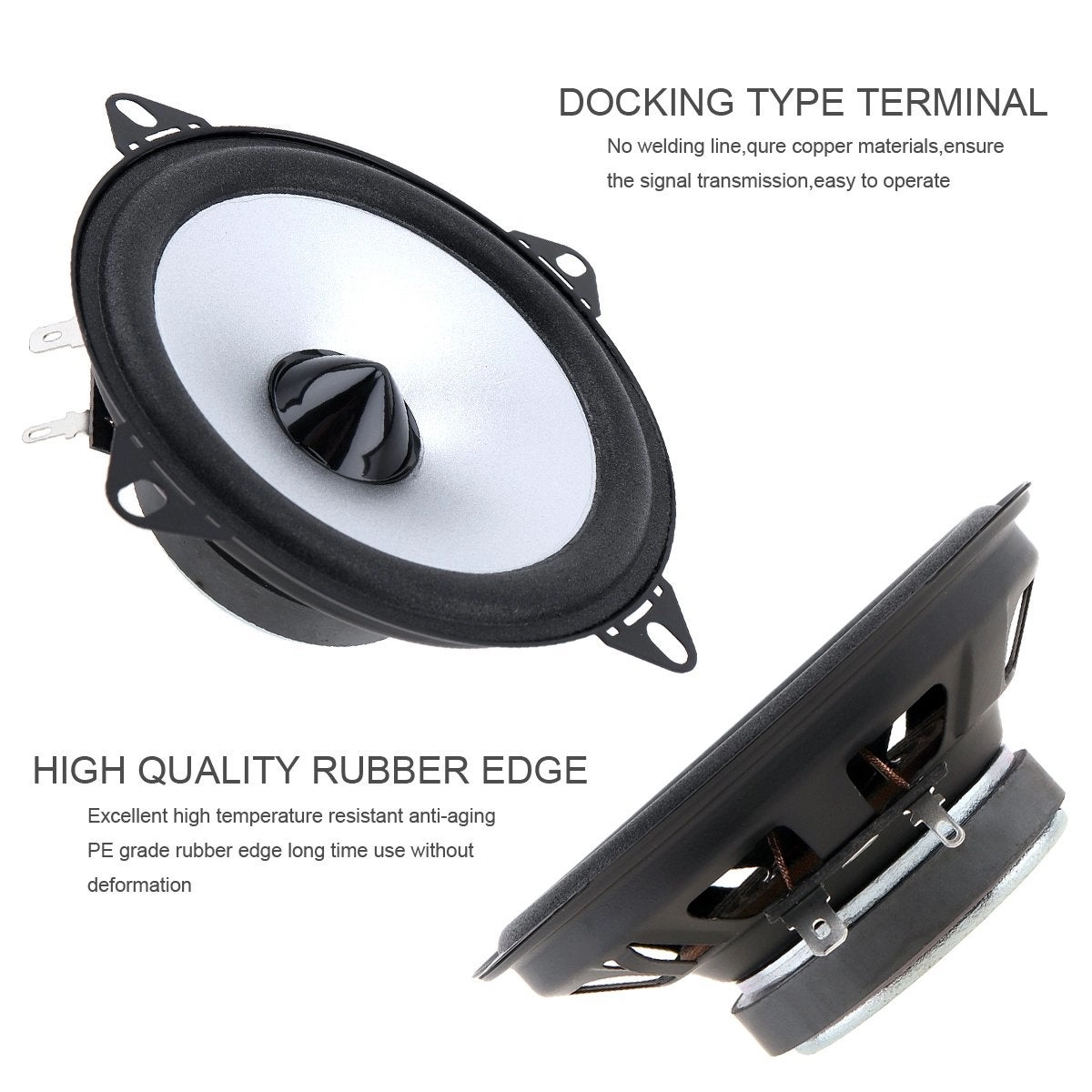 4 inch 2-Way Full Range Car Speaker - 4 Inches Coaxial